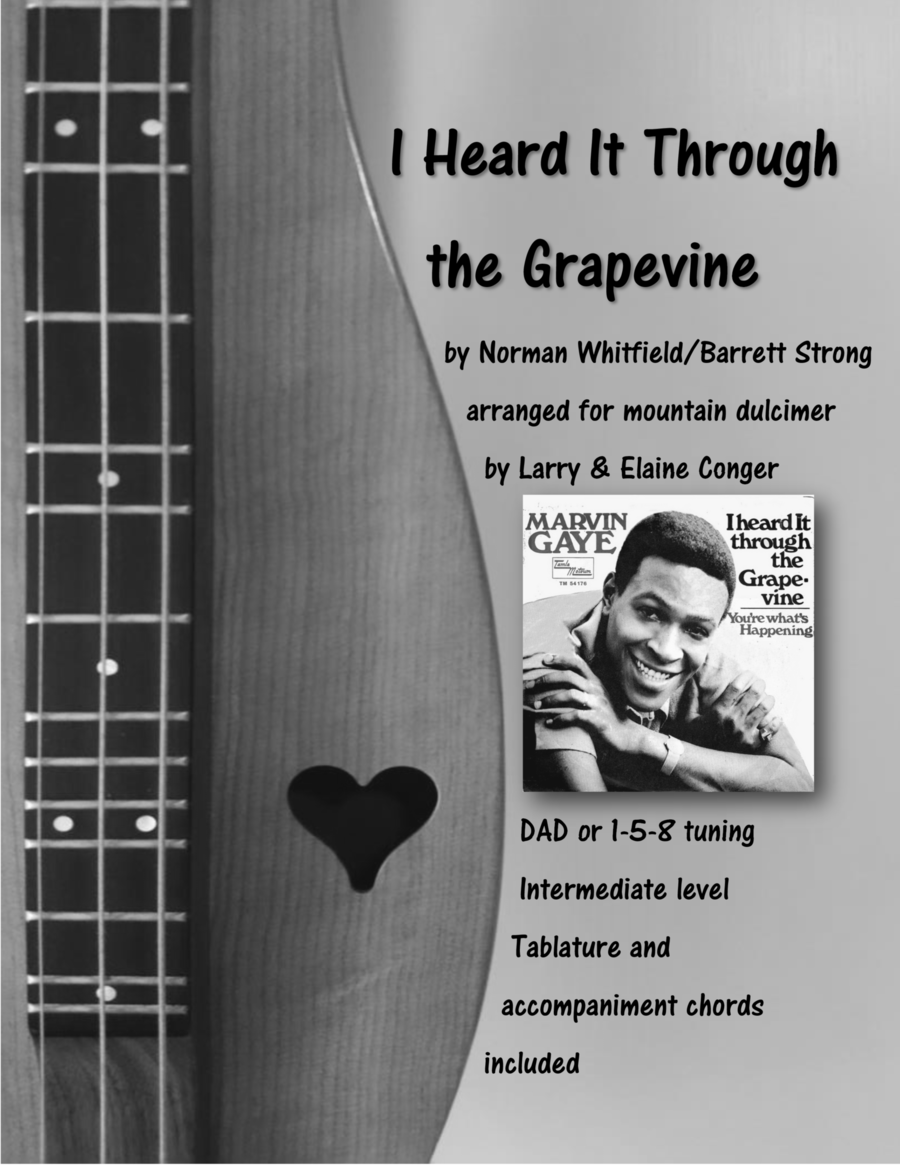 I Heard It Through The Grapevine Dulcimer scores gallery preview page 1