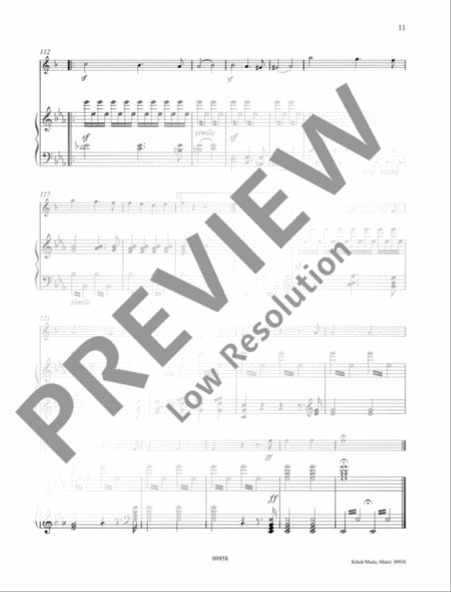 Wedding March Wedding March B-Flat Trumpet scores gallery preview page 12