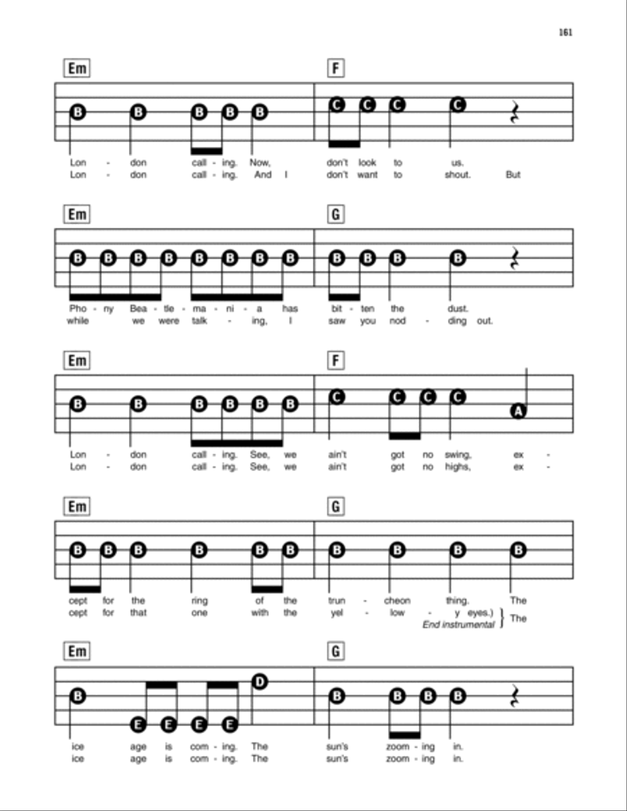 London Calling Electronic Keyboard scores gallery preview page 2