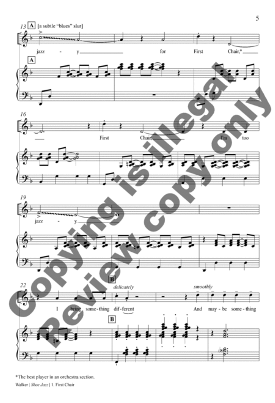 Shoe Jazz (Choral Score) Shoe Jazz (Choral Score) 2-Part scores gallery preview page 6