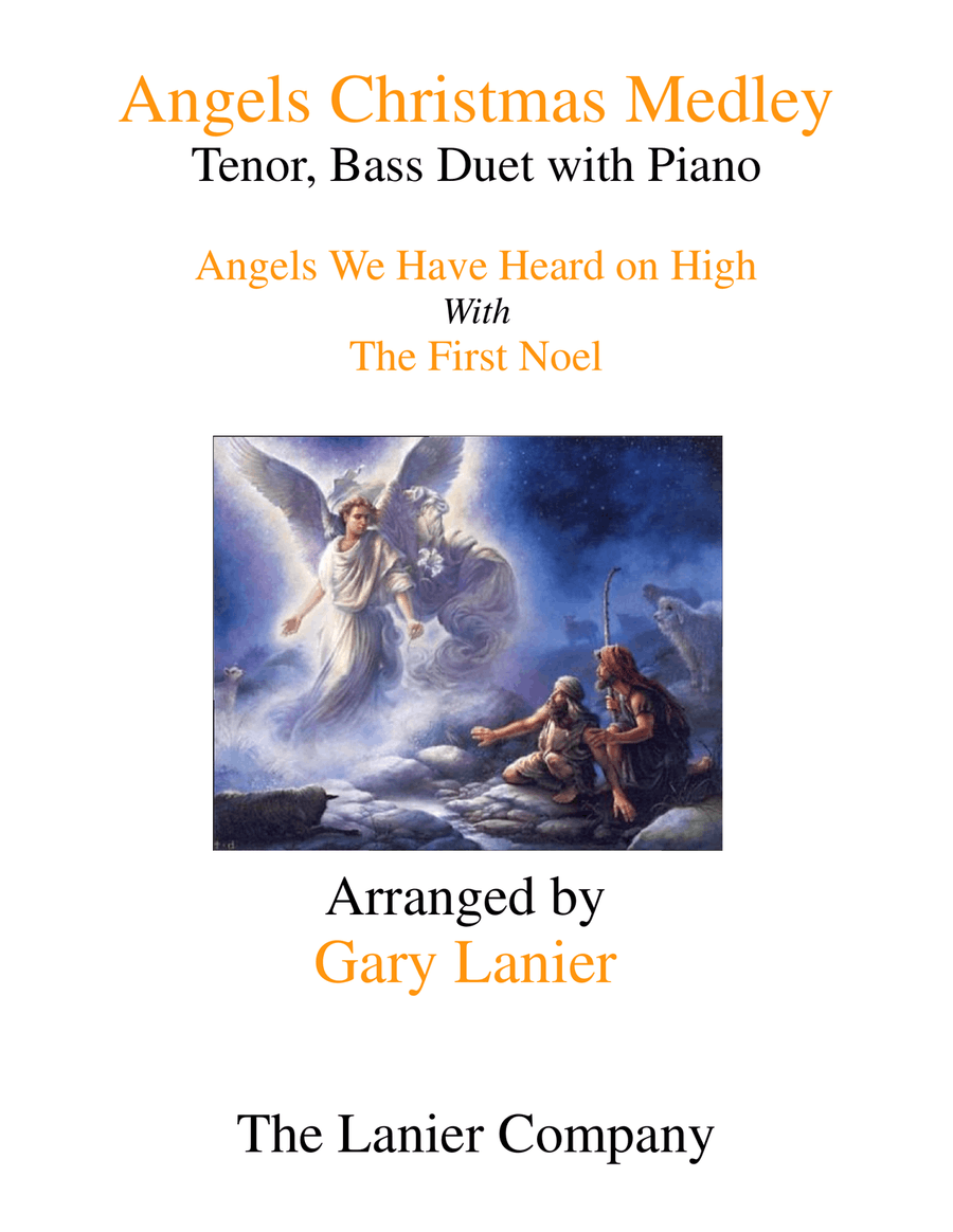 ANGELS CHRISTMAS MEDLEY (Tenor, Bass Duet with Piano) Piano Accompaniment scores gallery preview page 1
