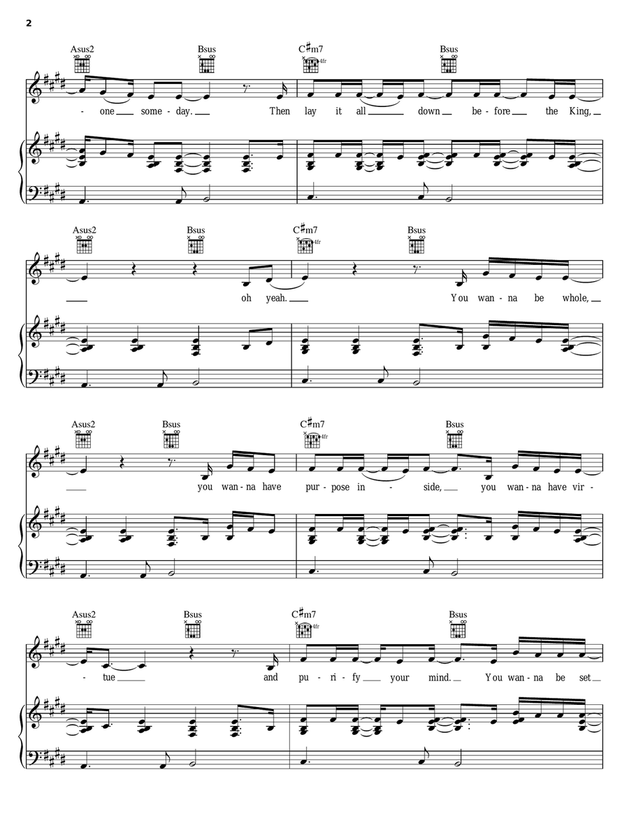 My Desire Piano, Vocal, Guitar scores gallery preview page 2