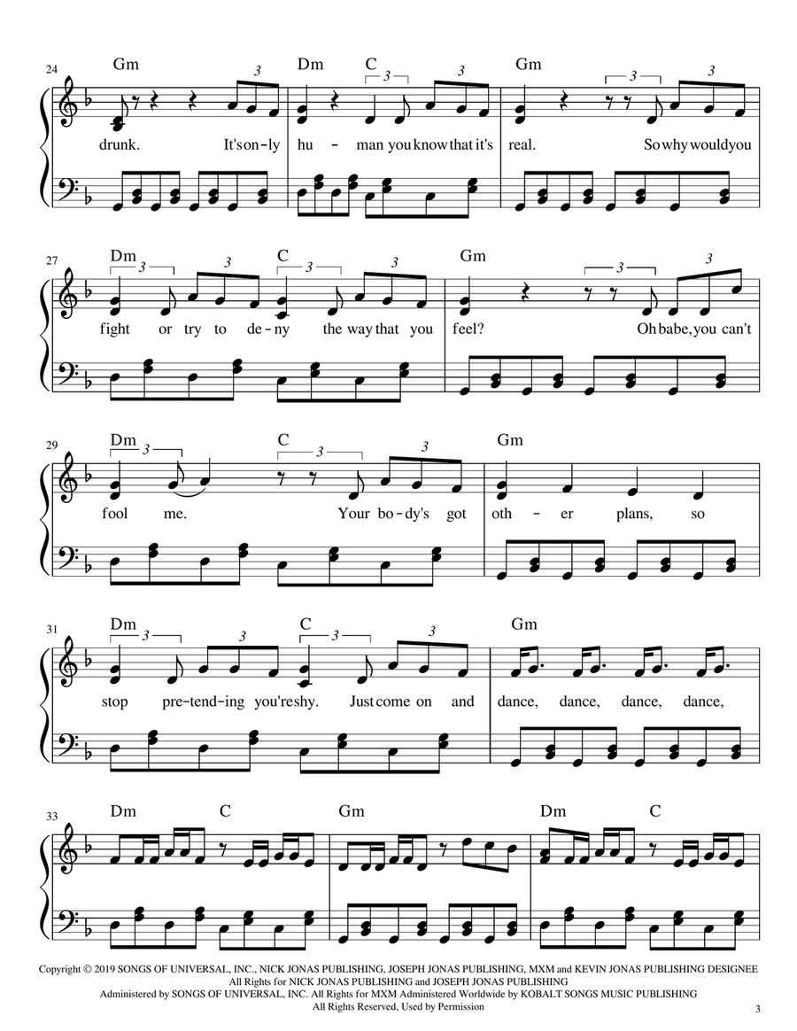 Only Human Piano, Vocal scores gallery preview page 3