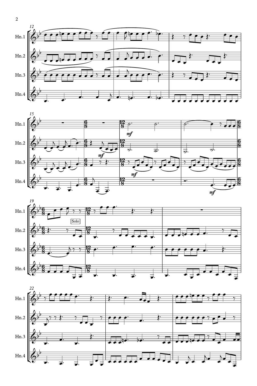 Somebody To Love Brass Quartet scores gallery preview page 2