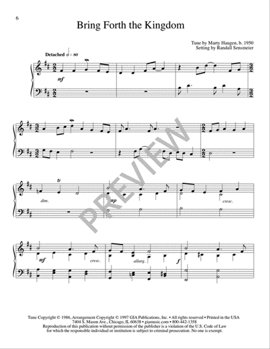 Ten Piano Essays on Tunes of Marty Haugen Piano Solo scores gallery preview page 8