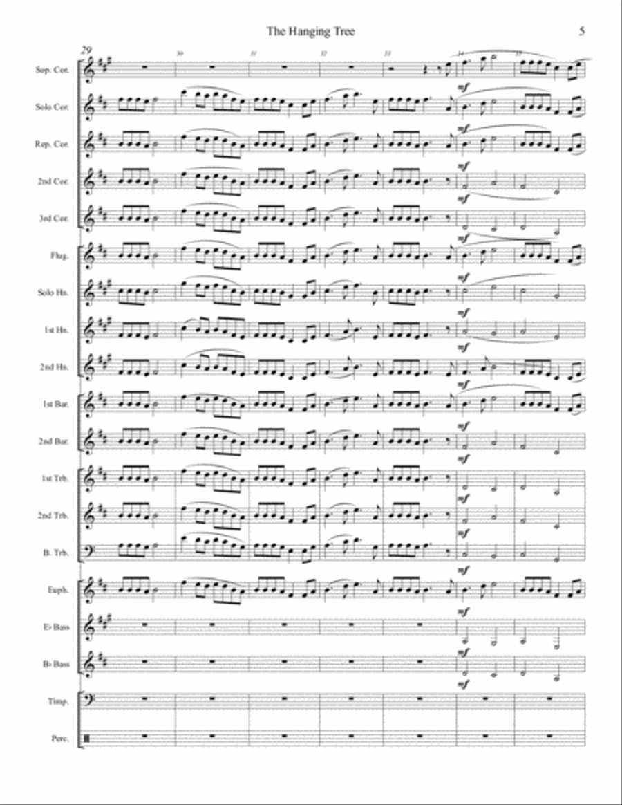 The Hanging Tree Brass Band scores gallery preview page 6