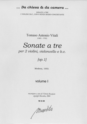 Sonate a tre [op.1] (Modena, 1693)