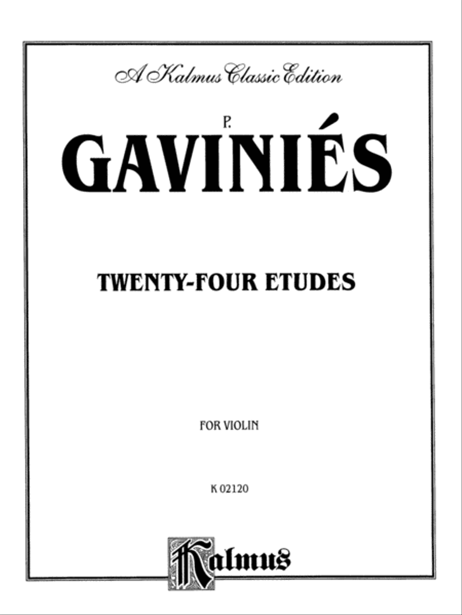 Twenty-four Etudes Violin Solo scores gallery preview page 2