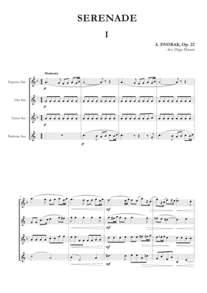 Moderato from Serenade Op. 22 for Saxophone Quartet