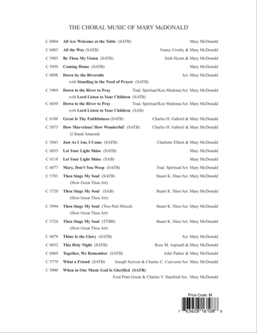 Great Is Thy Faithfulness 4-Part scores gallery preview page 12