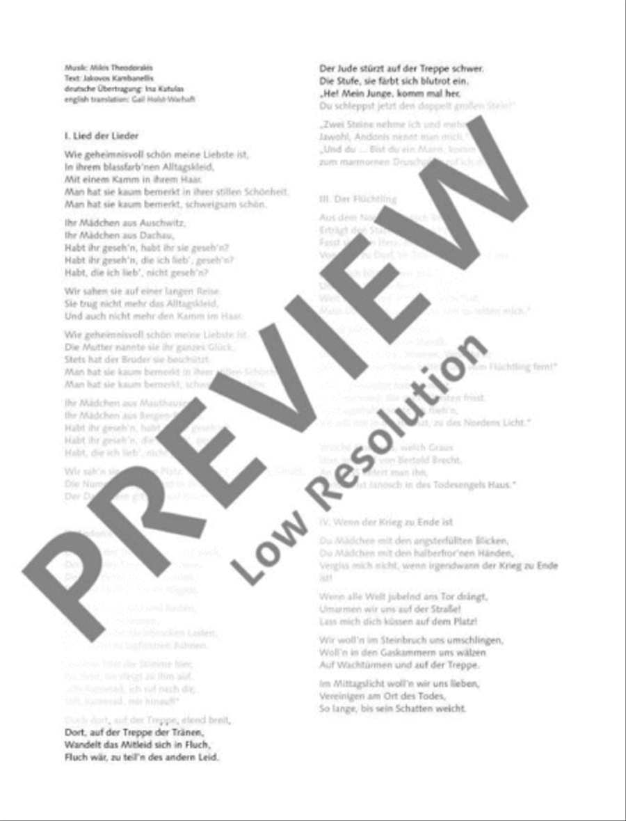 Mauthausen Mezzo-Soprano Voice scores gallery preview page 5