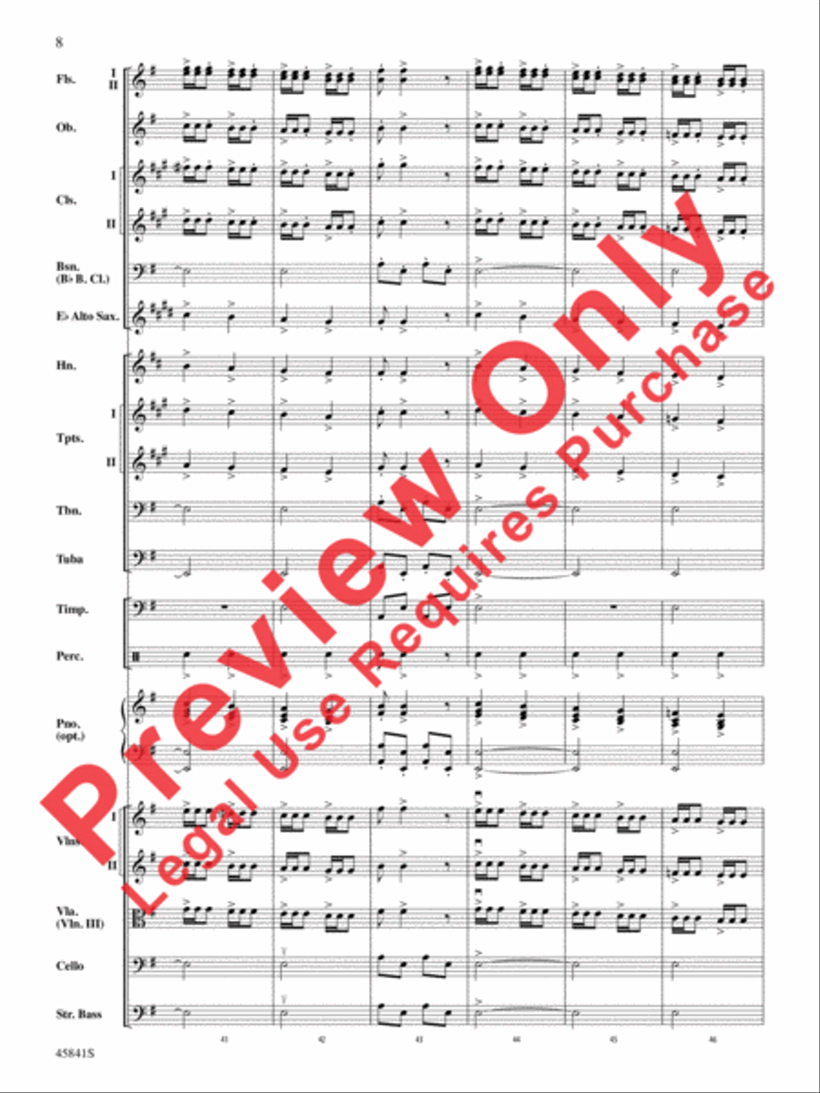 March of the Dwarfs Full Orchestra scores gallery preview page 8