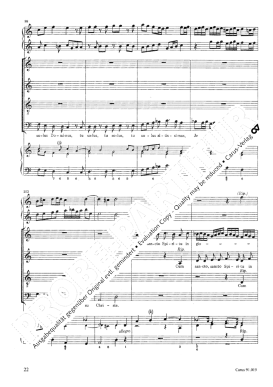 Non sine quare 4-Part scores gallery preview page 25