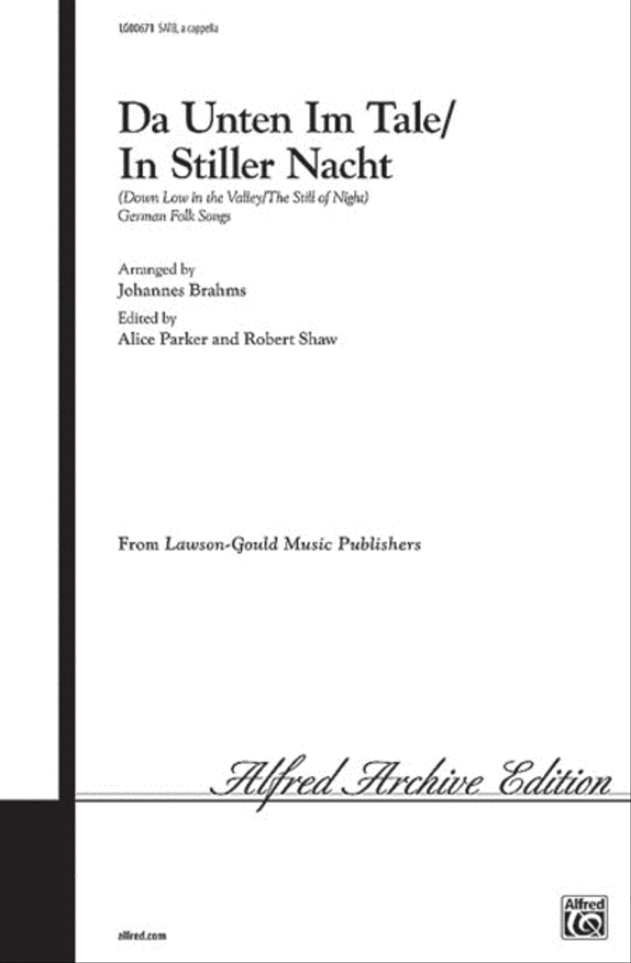 Da Unten Im Tale / In Stiller Nacht 4-Part scores gallery preview page 1
