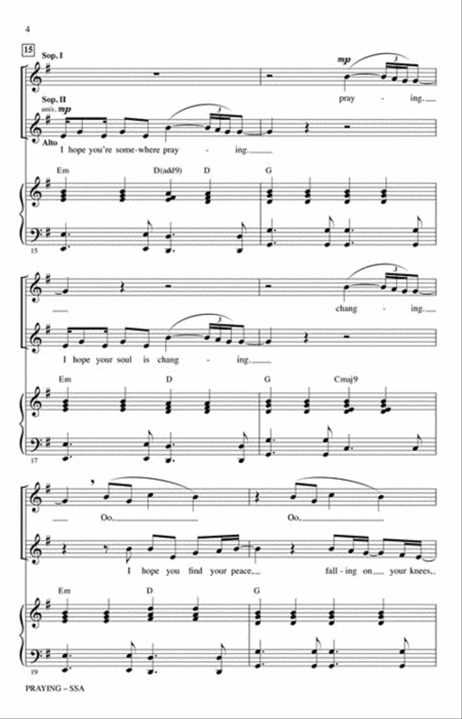 Praying SSA scores gallery preview page 4