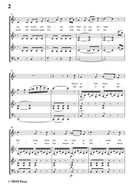 Schubert-Auf den Sieg der Deutschen,in F Major,for Voice,2 Violins&Cello image number null