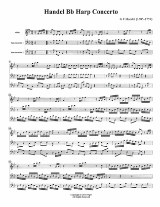 Handel Harp Concerto Mvt 1