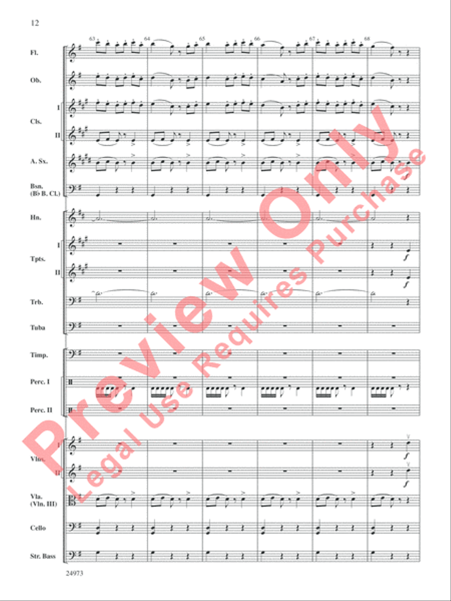 Capriccio Espagnol Full Orchestra scores gallery preview page 13