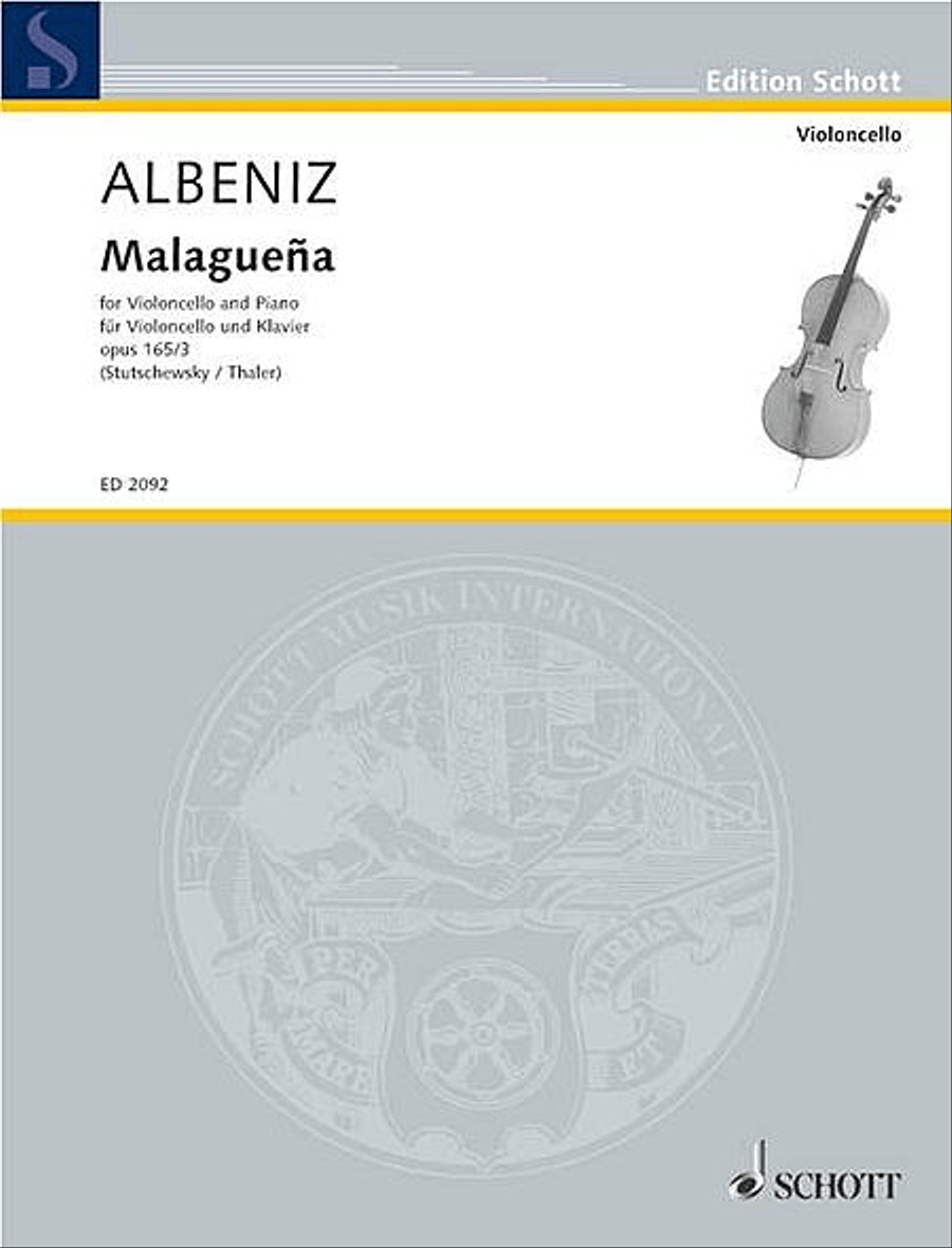 Malaguena Op. 135/3 Piano Accompaniment scores gallery preview page 1
