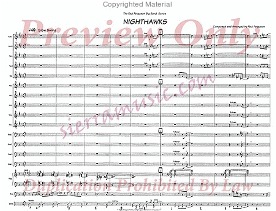 Nighthawks Nighthawks Jazz Ensemble scores gallery preview page 2