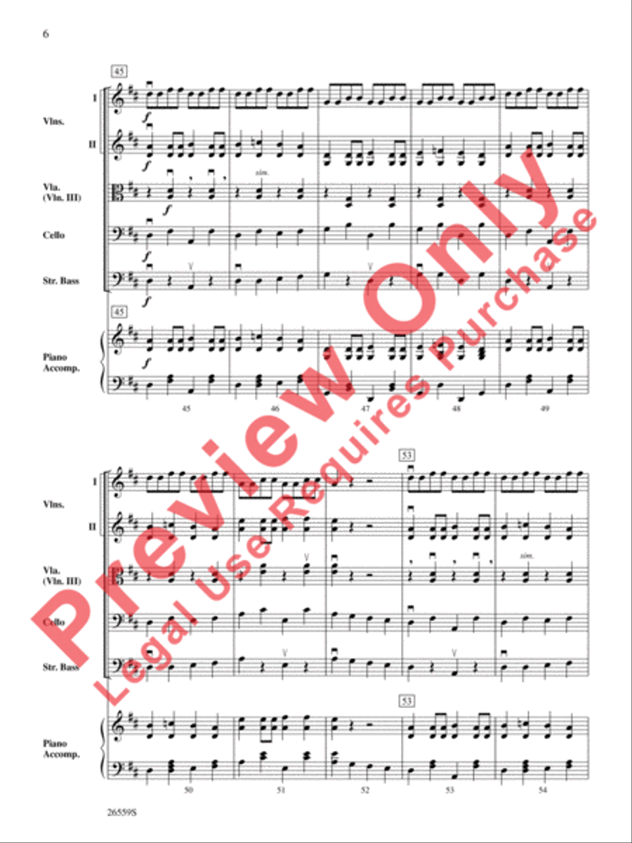 Fiddles at Shady Gulch String Orchestra scores gallery preview page 7