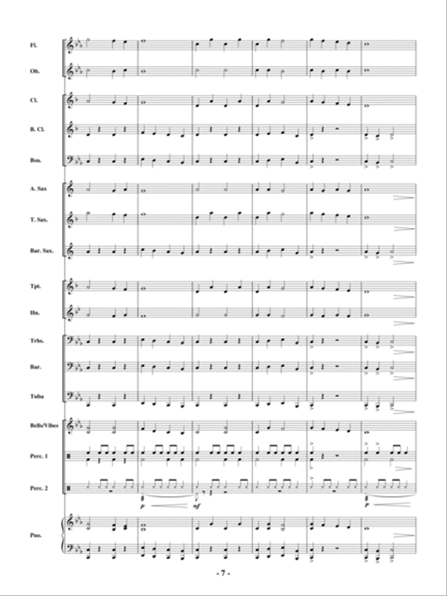 Robin Hood and the Golden Arrow Concert Band scores gallery preview page 6