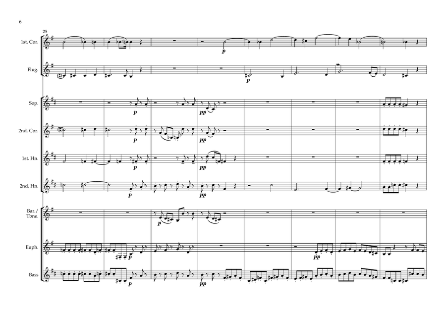 Brass Septet - Stabat Mater (Pergolesi) Small Ensemble scores gallery preview page 6