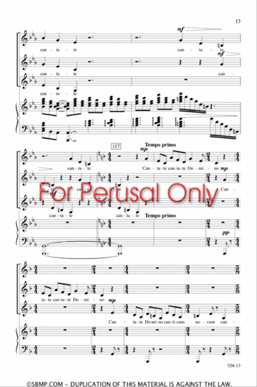 Cantate Domino - SSA Octavo Cantate Domino - SSA Octavo SSA scores gallery preview page 12