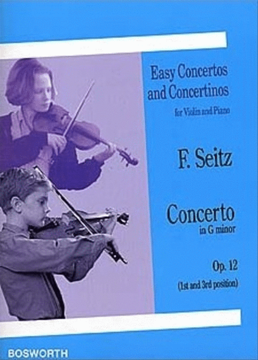 Seitz - Concerto G Minor Op 12 Violin/Piano Violin Solo scores gallery preview page 1