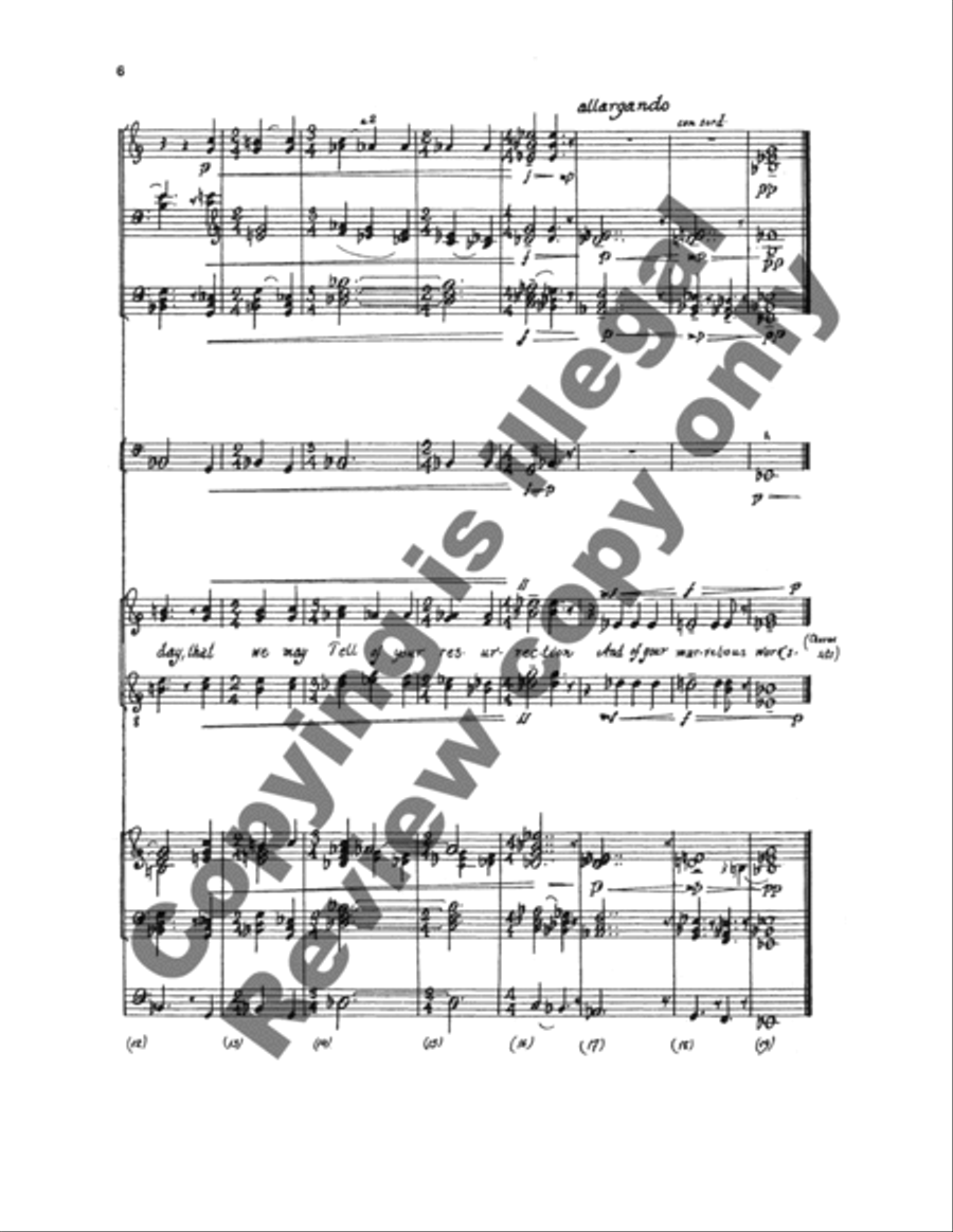 The Descent into Hell (Choral Score) 4-Part scores gallery preview page 12