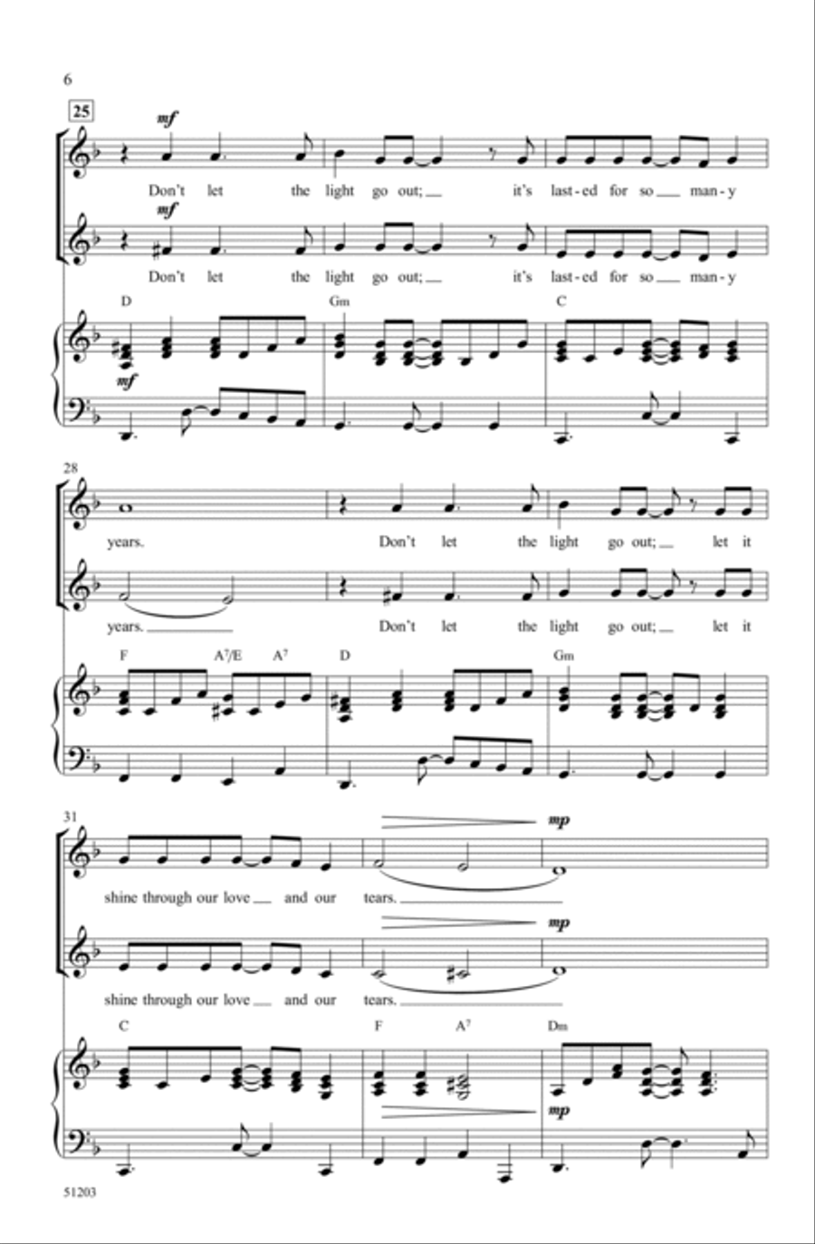 Light One Candle Light One Candle Choir scores gallery preview page 5