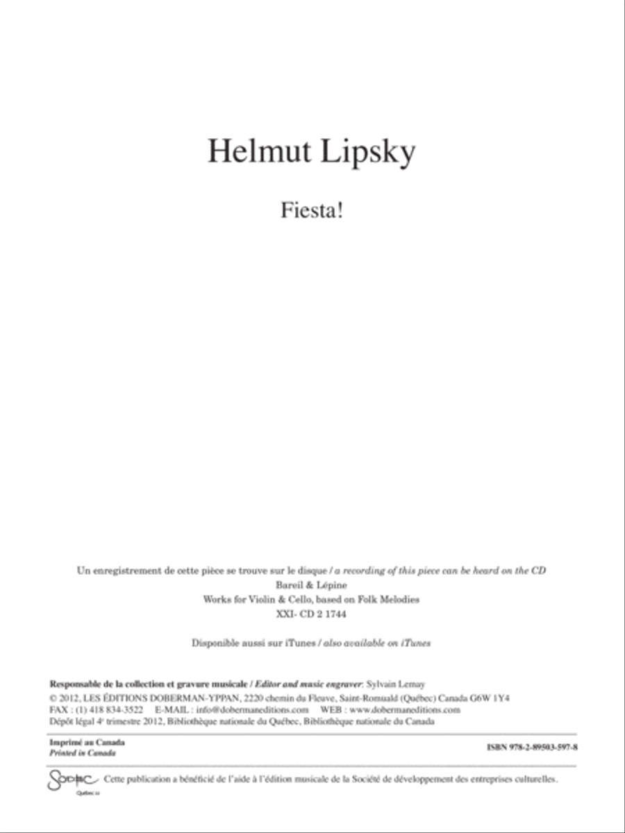 Fiesta! Violin scores gallery preview page 1