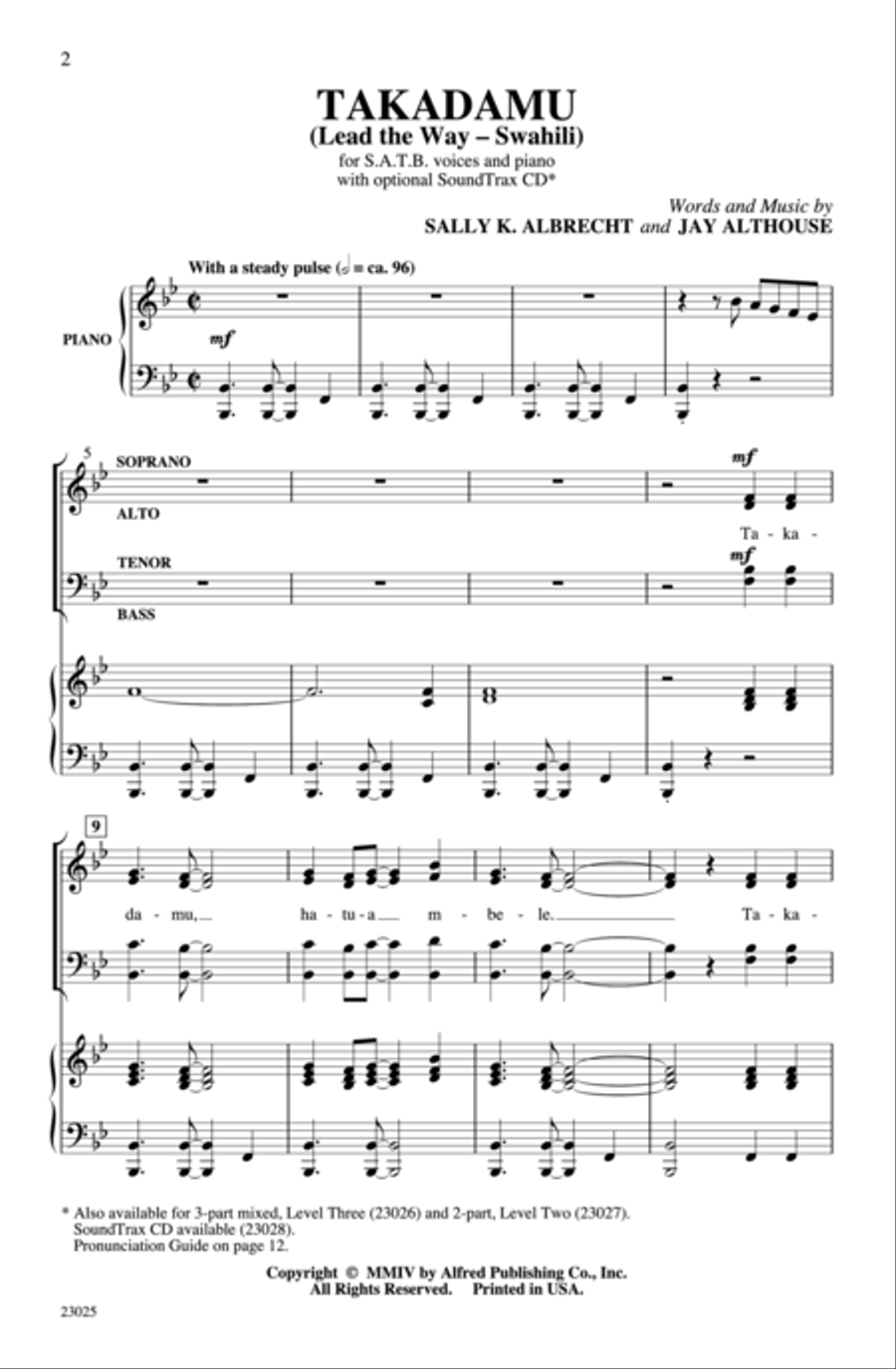 Takadamu 4-Part scores gallery preview page 13