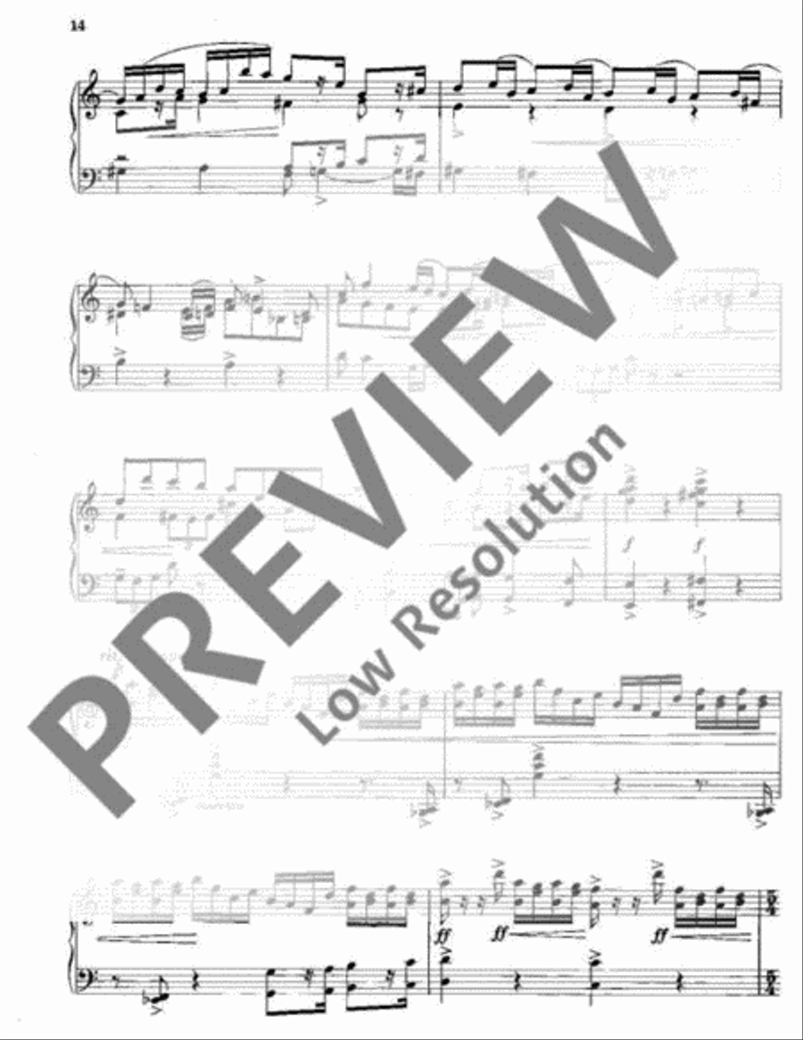Jazz- Toccata and Fugue Piano Solo scores gallery preview page 15