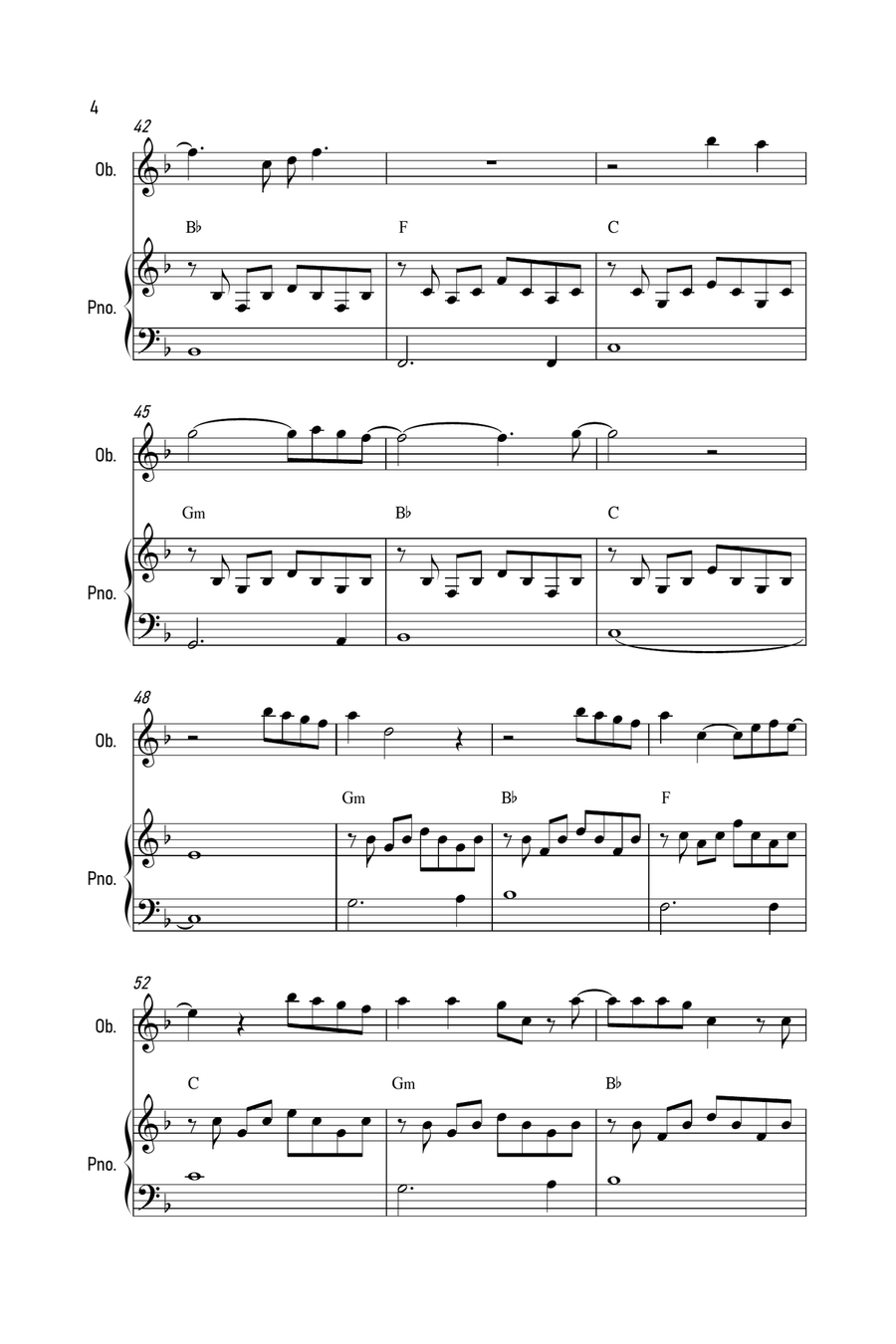 Cover Me In Sunshine Piano scores gallery preview page 4