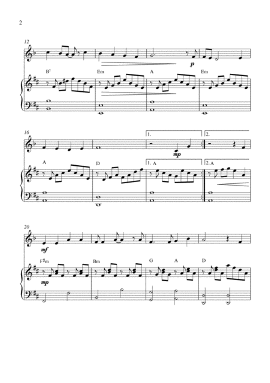 Perhaps Love Perhaps Love Clarinet Solo scores gallery preview page 2