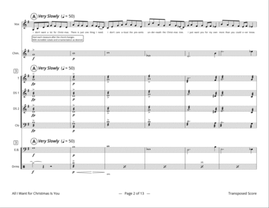 All I Want For Christmas Is You Steel Drum Band scores gallery preview page 2