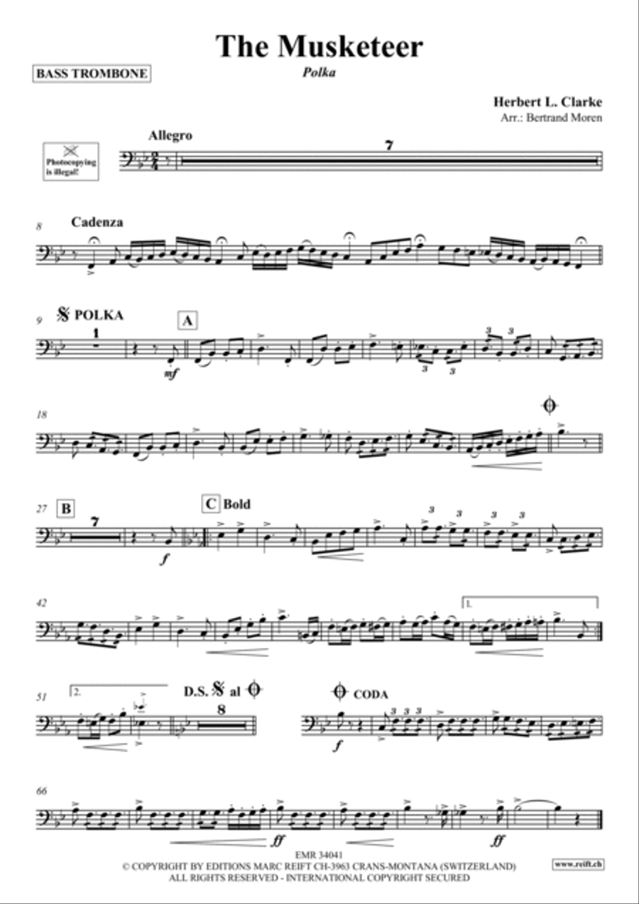 The Musketeer The Musketeer Trombone scores gallery preview page 2