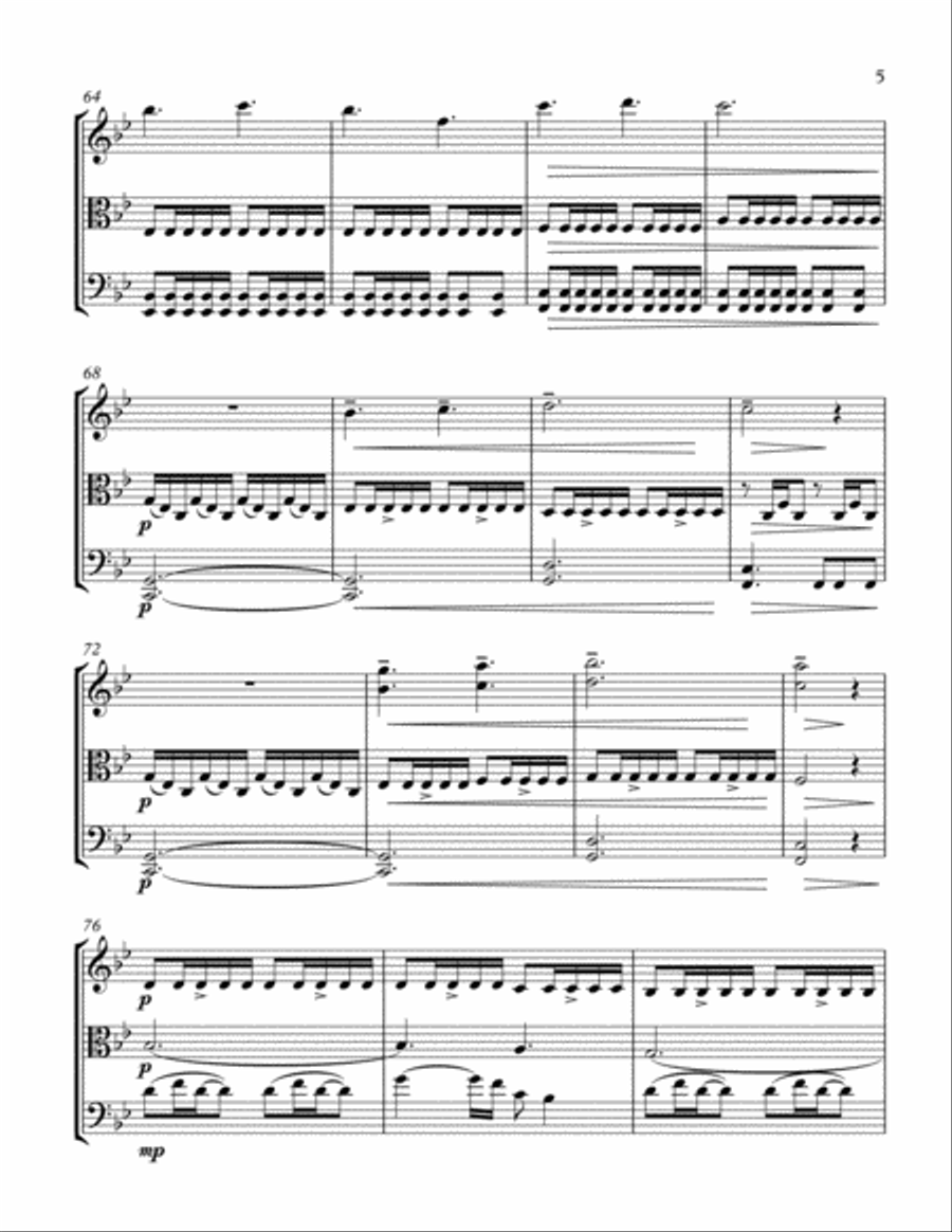 A Thousand Years String Trio scores gallery preview page 6