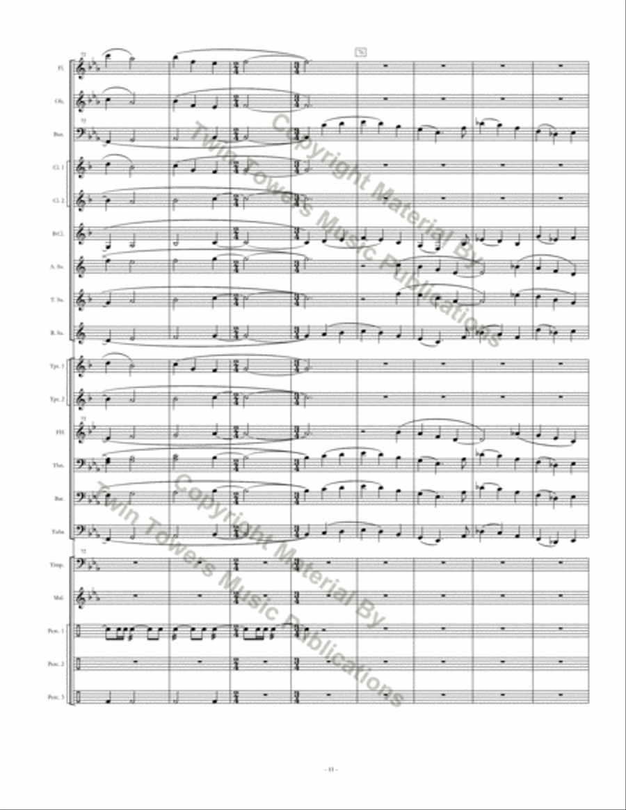 Monuments Monuments Concert Band scores gallery preview page 12