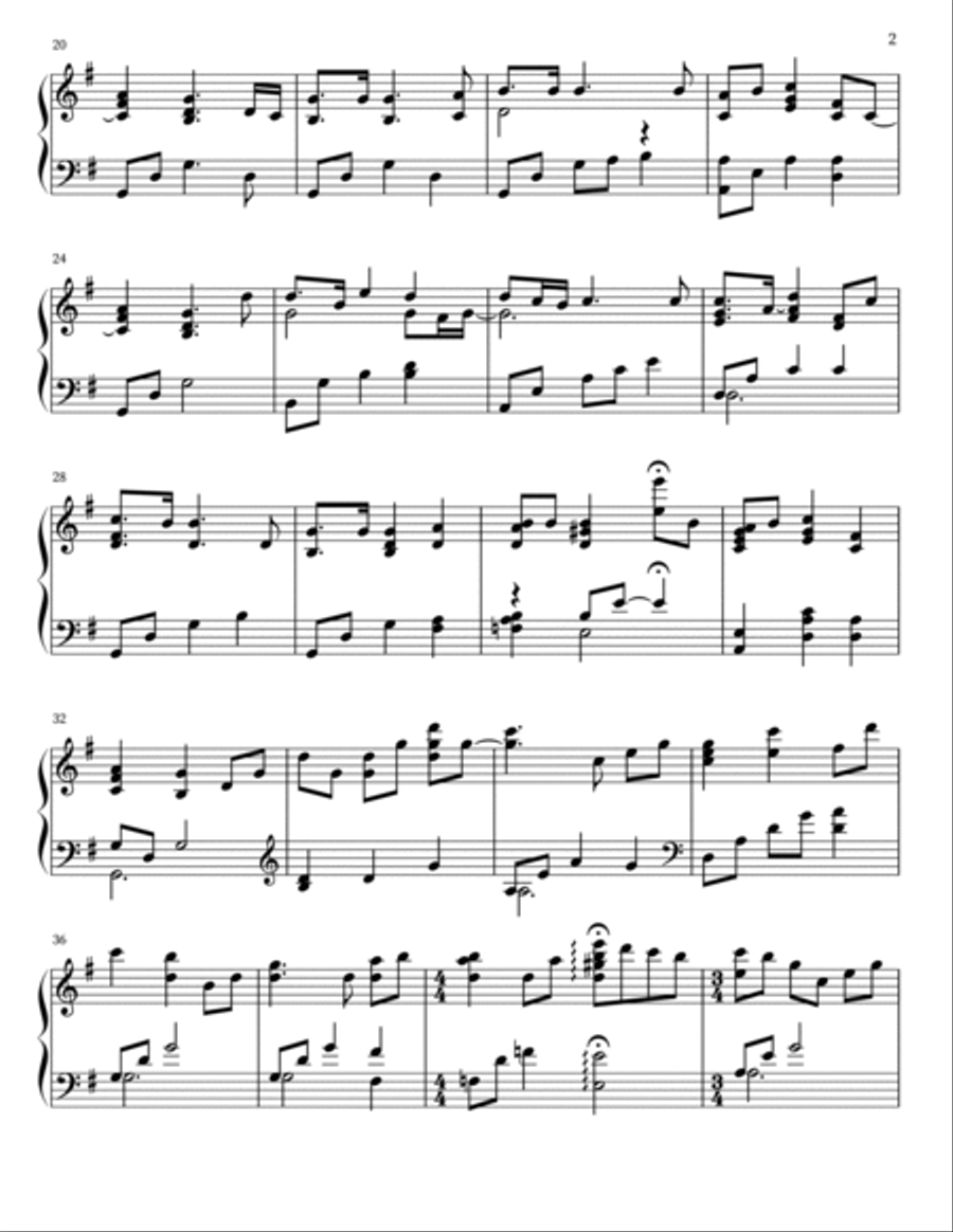 Another Peaceful Piano Christmas [Full Album PDF Score] Piano Solo scores gallery preview page 6