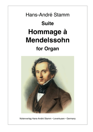 Book cover for Suite "Hommage à Mendelssohn" for organ