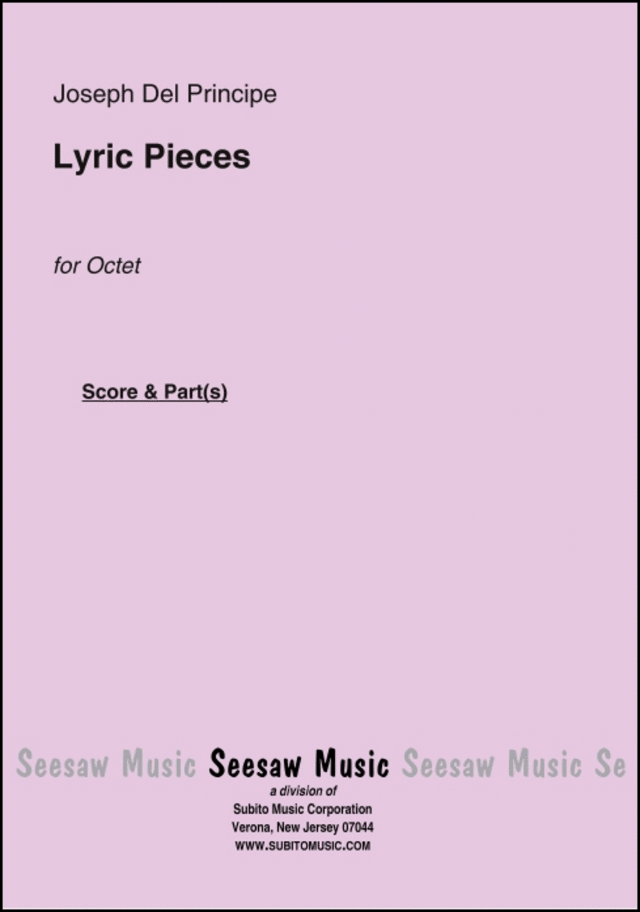 Lyric Pieces Lyric Pieces Chamber Music scores gallery preview page 1