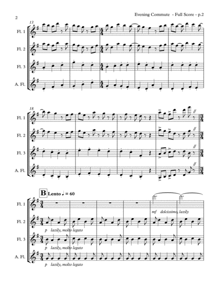 Evening Commute (flute quartet) image number null