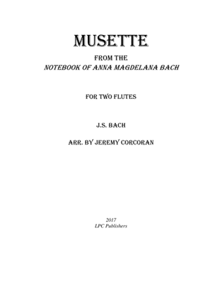 Book cover for Musette for Two Flutes
