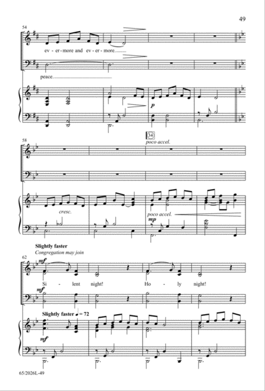 Night of the Father's Love 4-Part scores gallery preview page 50