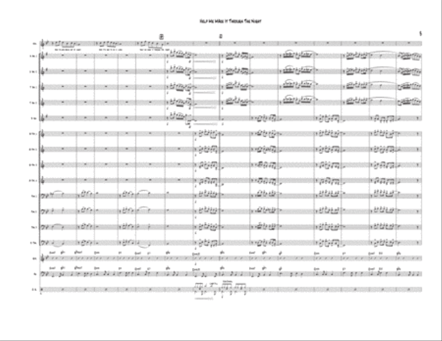 Help Me Make It Through The Night Jazz Ensemble scores gallery preview page 4