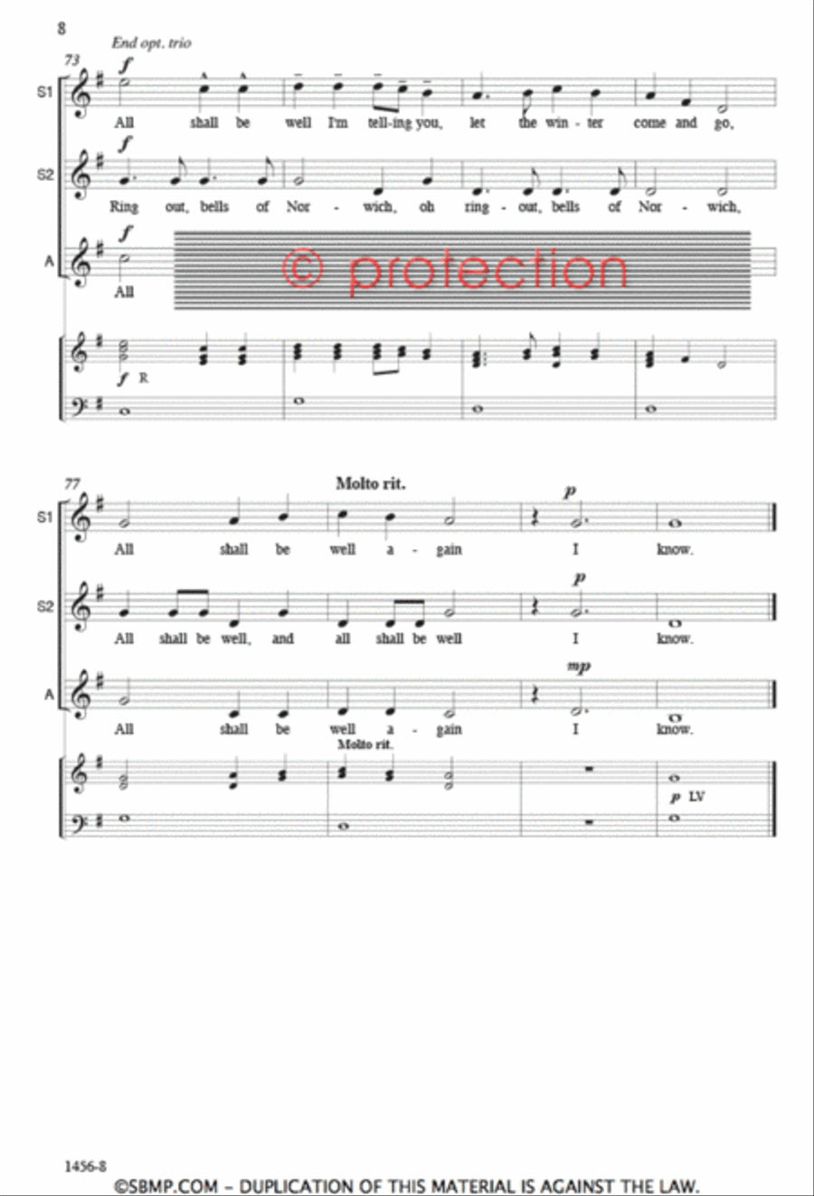 Bells of Norwich - SSA Octavo SSA scores gallery preview page 7