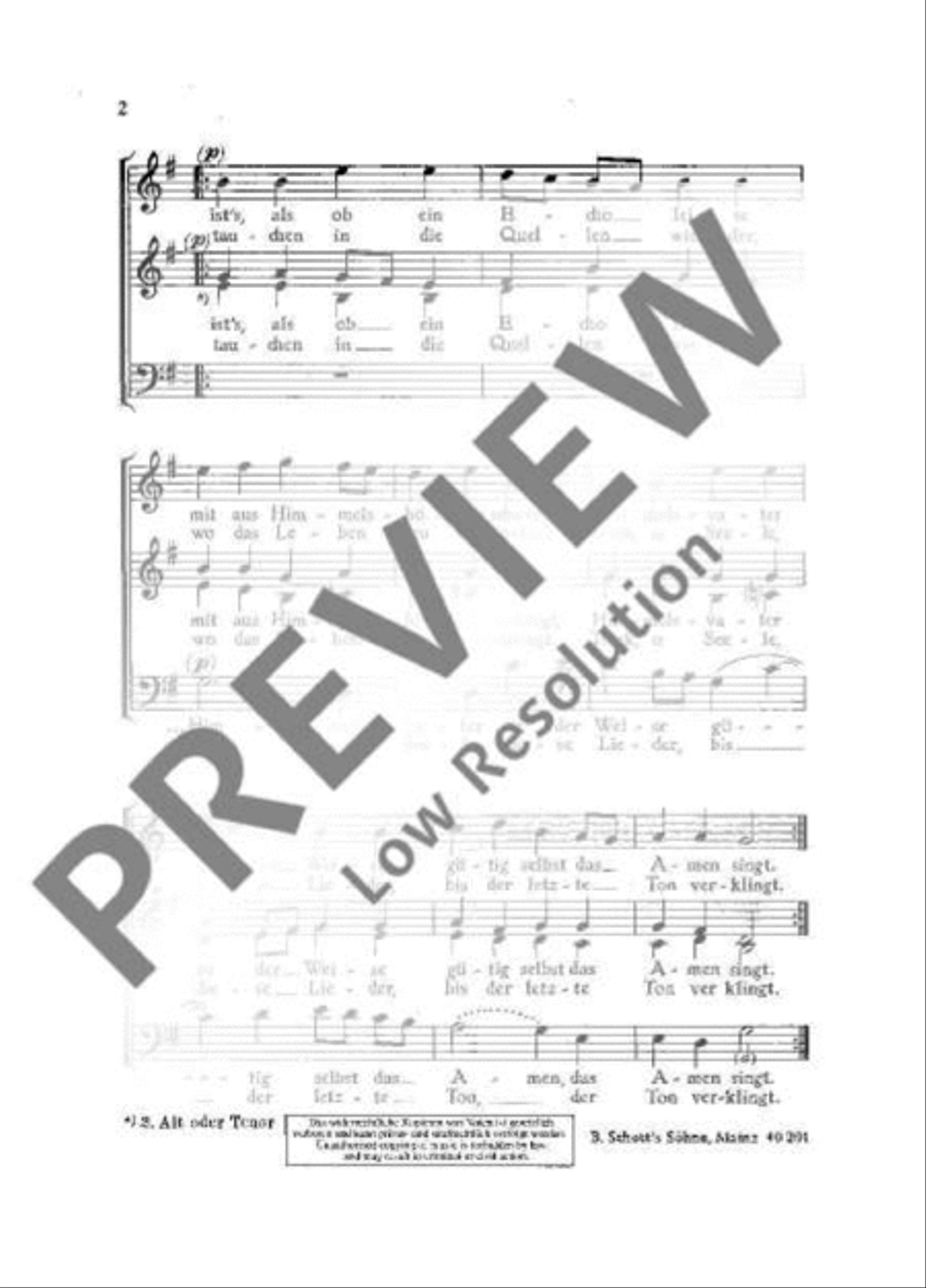 Wenn sich junge Herzen heben Mixed Choir scores gallery preview page 3