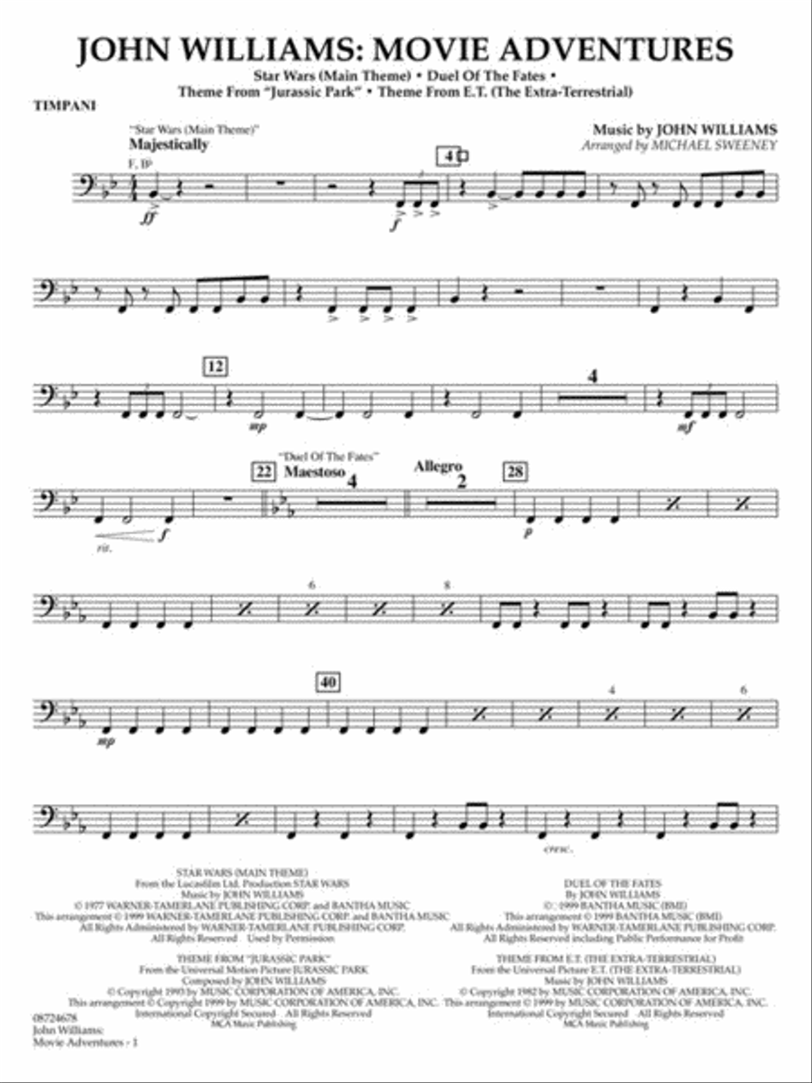 John Williams: Movie Adventures Concert Band scores gallery preview page 9